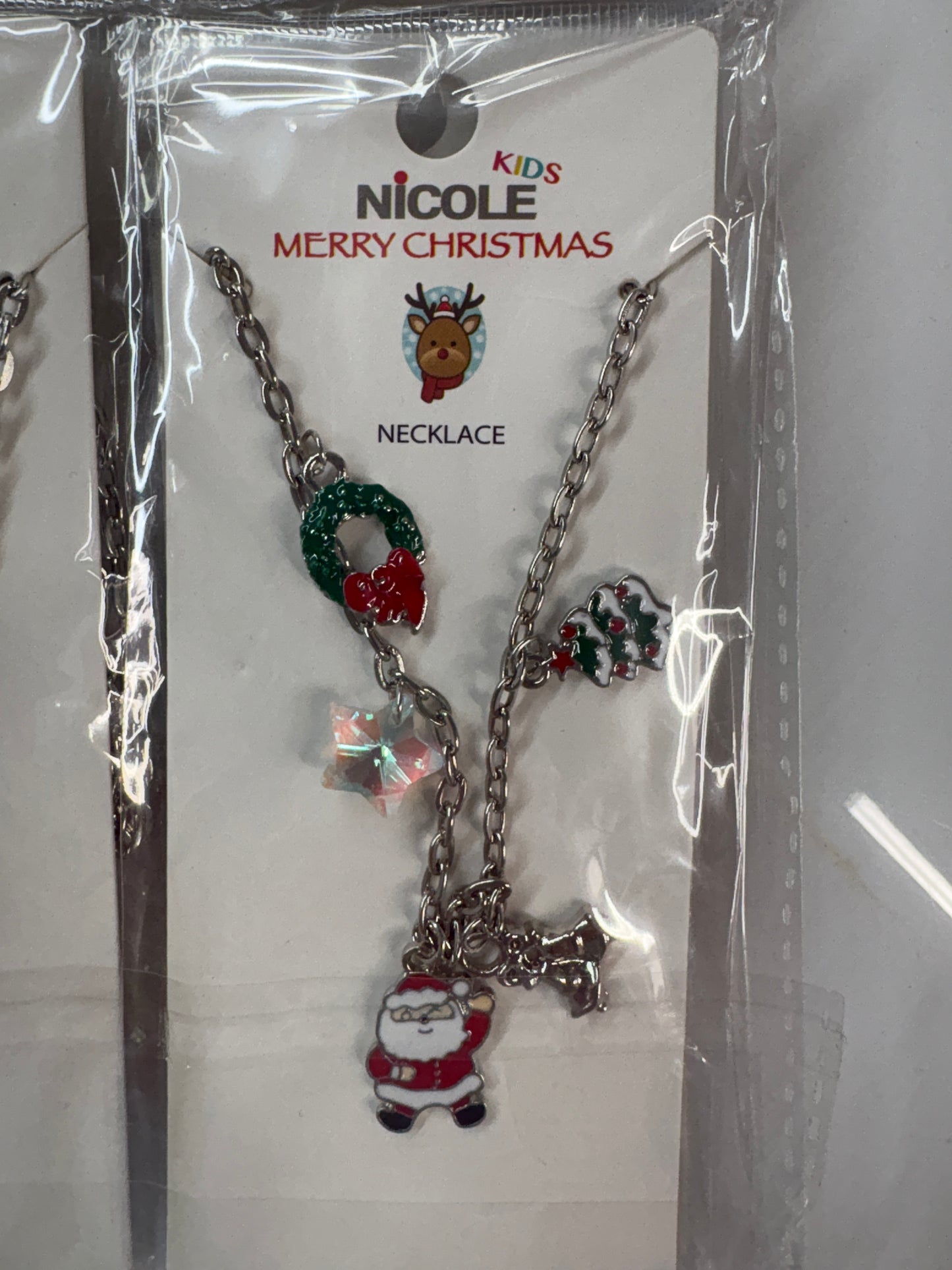 Kid’s Merry Christmas Charm Necklace