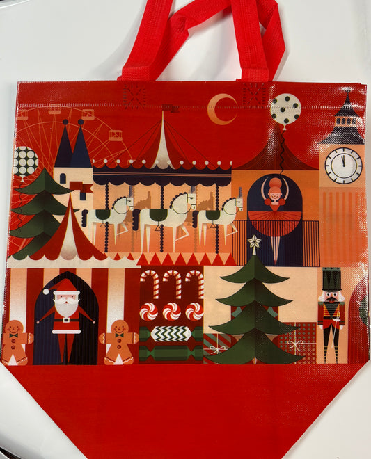 Vinyl Christmas Tote Bag