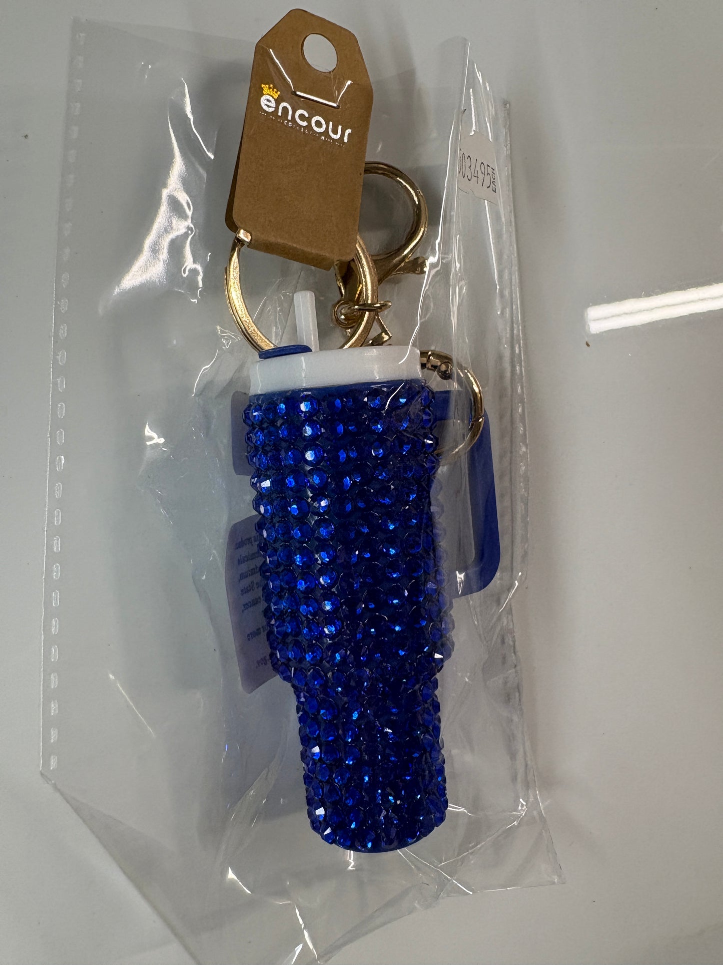 Rhinestone Tumbler Keychain