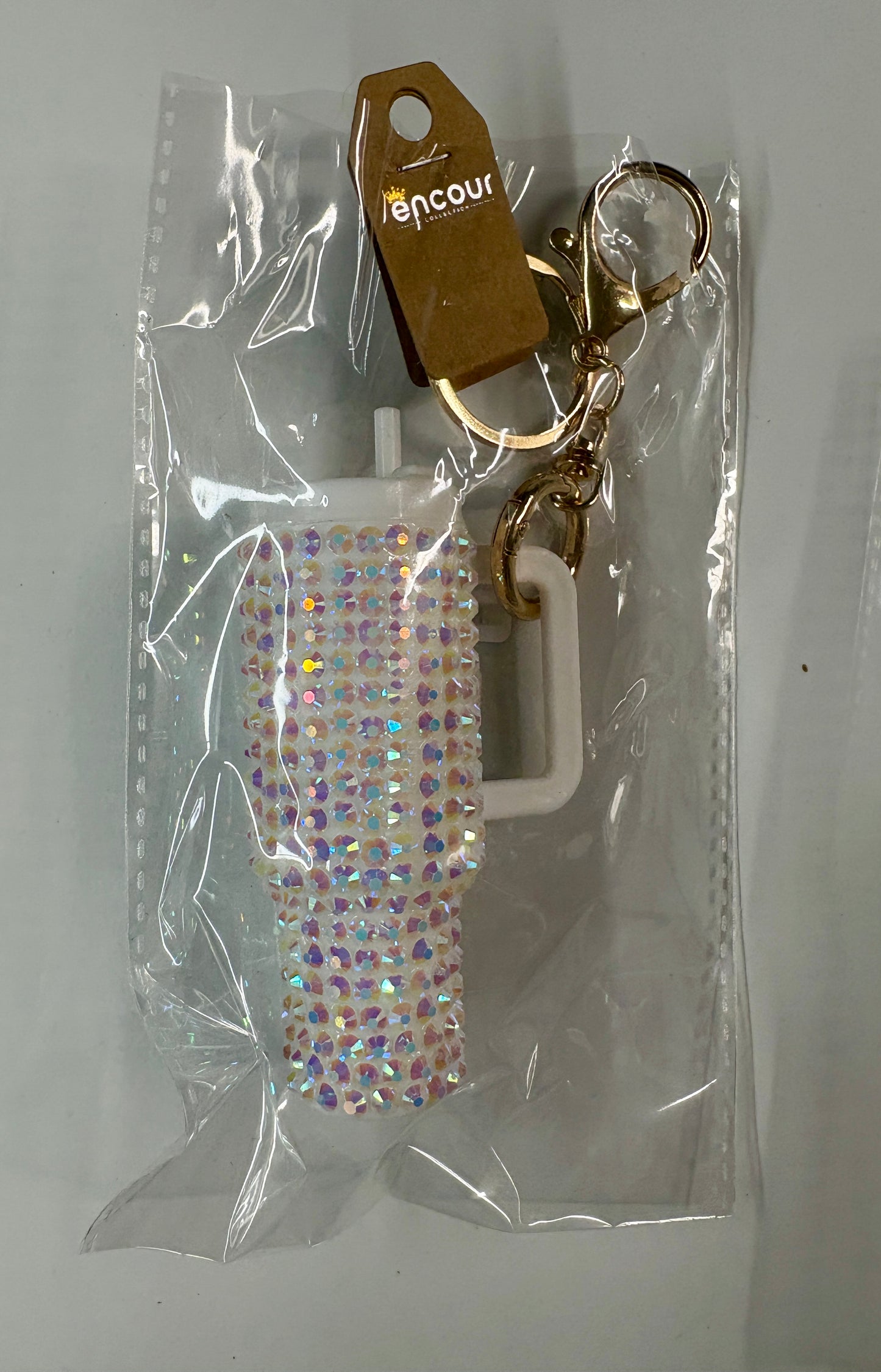 Rhinestone Tumbler Keychain