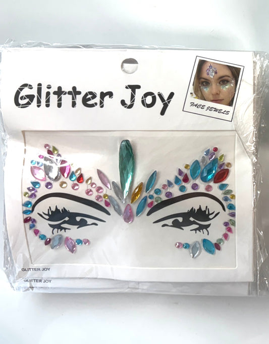 Glitter Joy Face Sticker