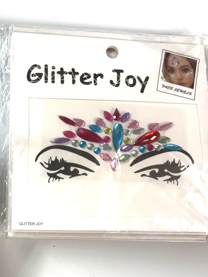 Glitter Joy Face Sticker