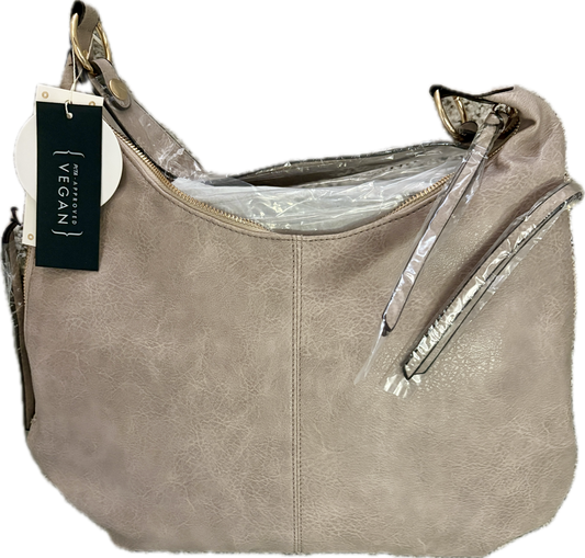 Grey Vegan Leather Handbag