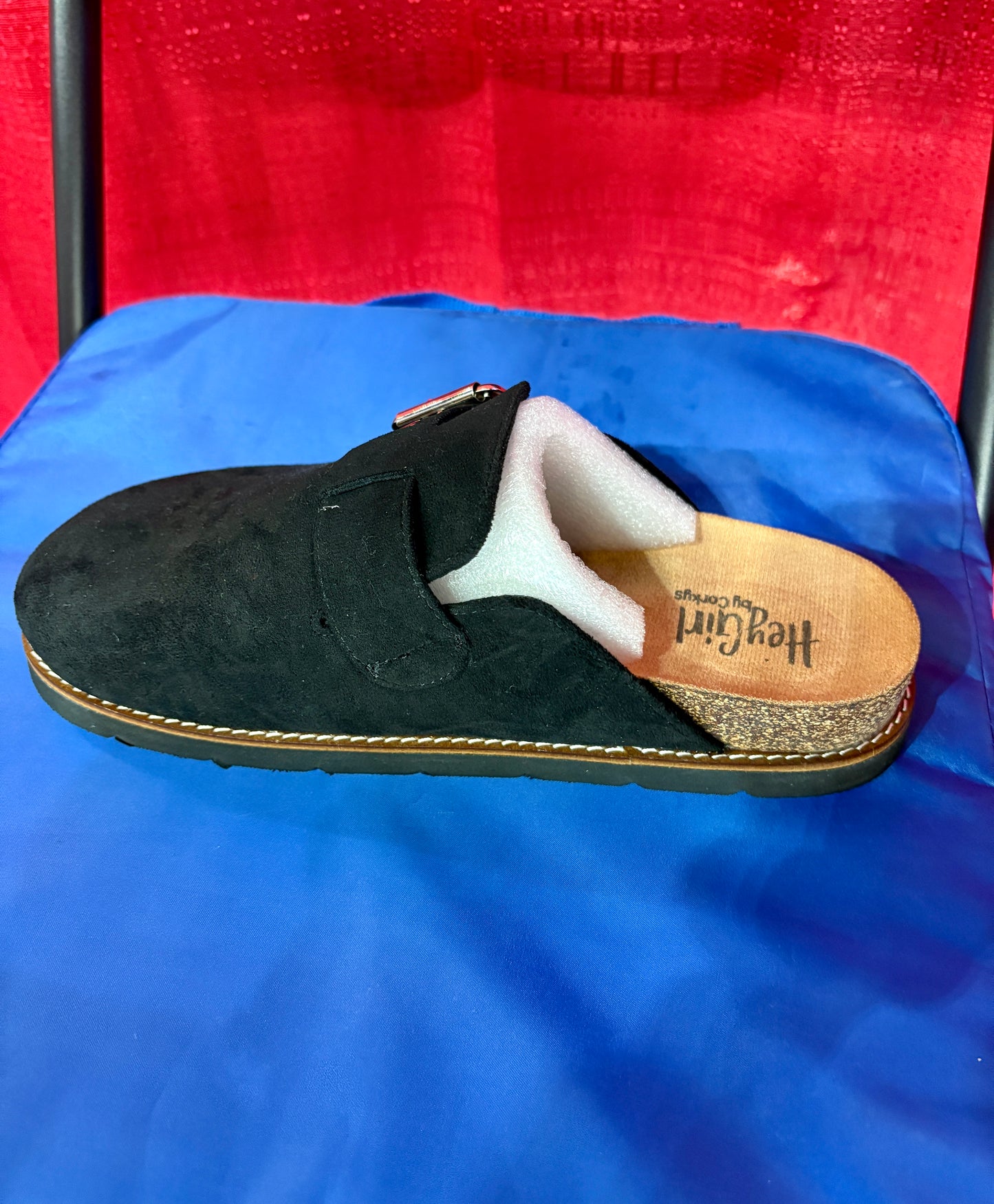 Hey Girl by Corky’s Black Faux Suede “Day Dream”