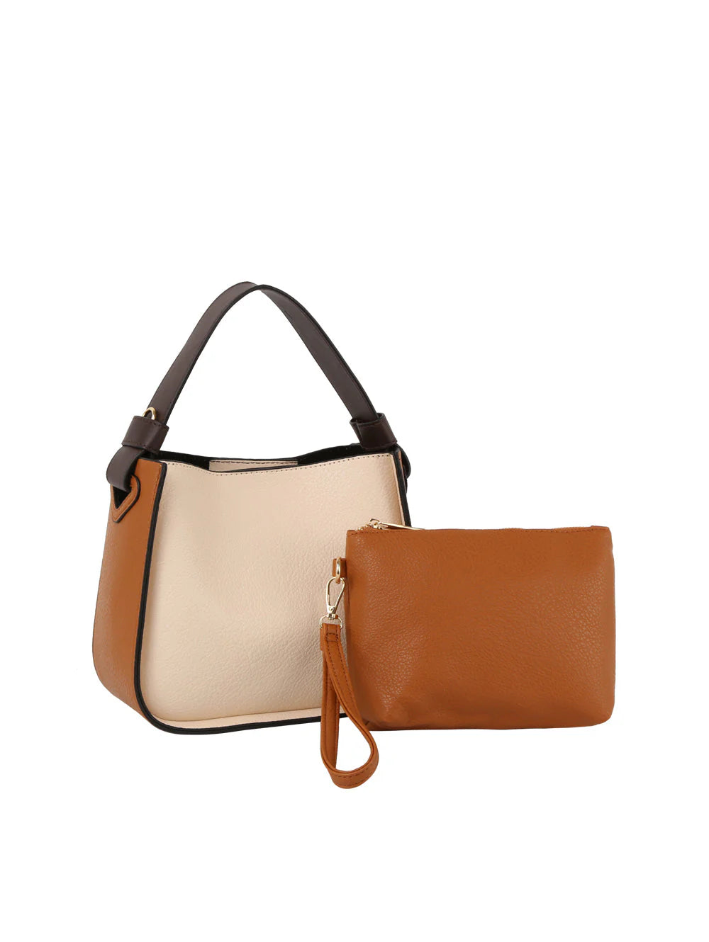 Two-in-One Hobo Colorblock Bag