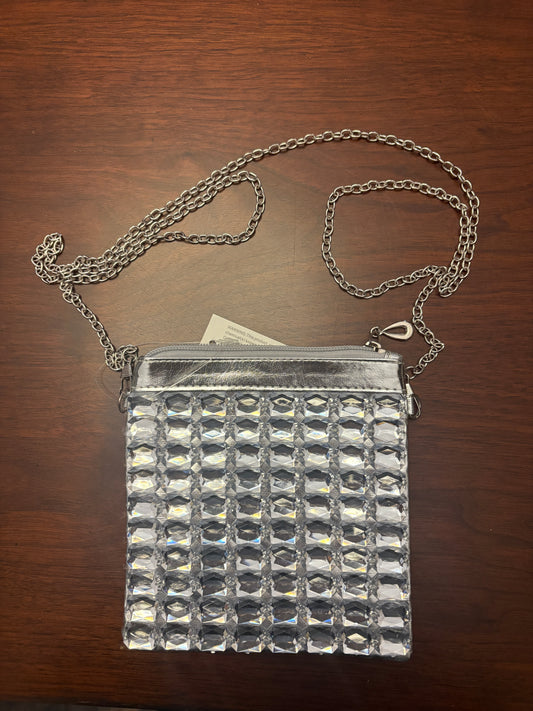Silver Rhinestone Crossbody