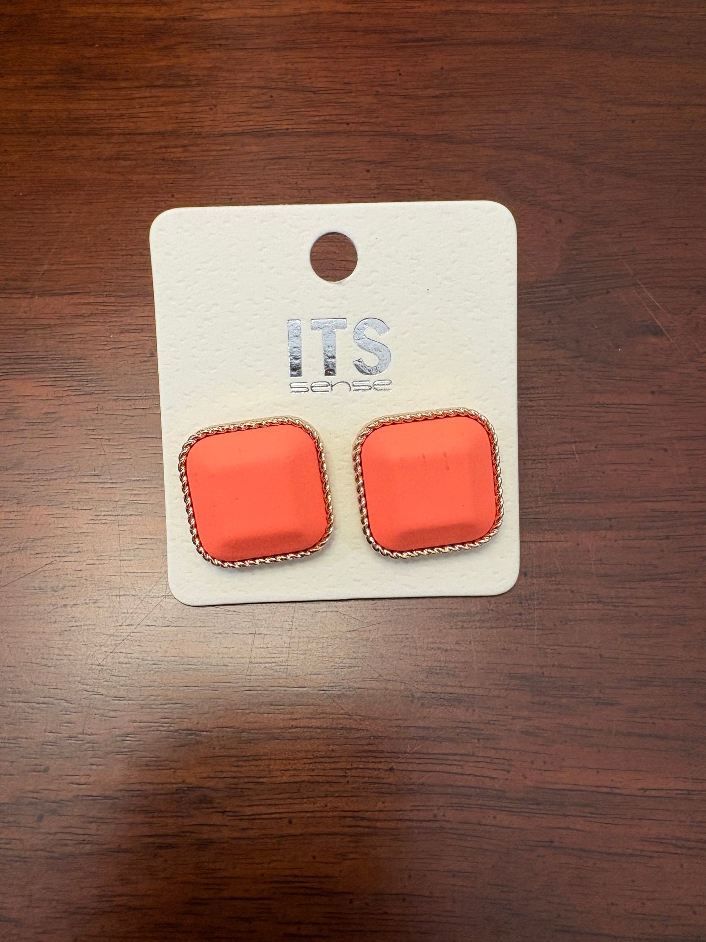 Square Stud Earrings