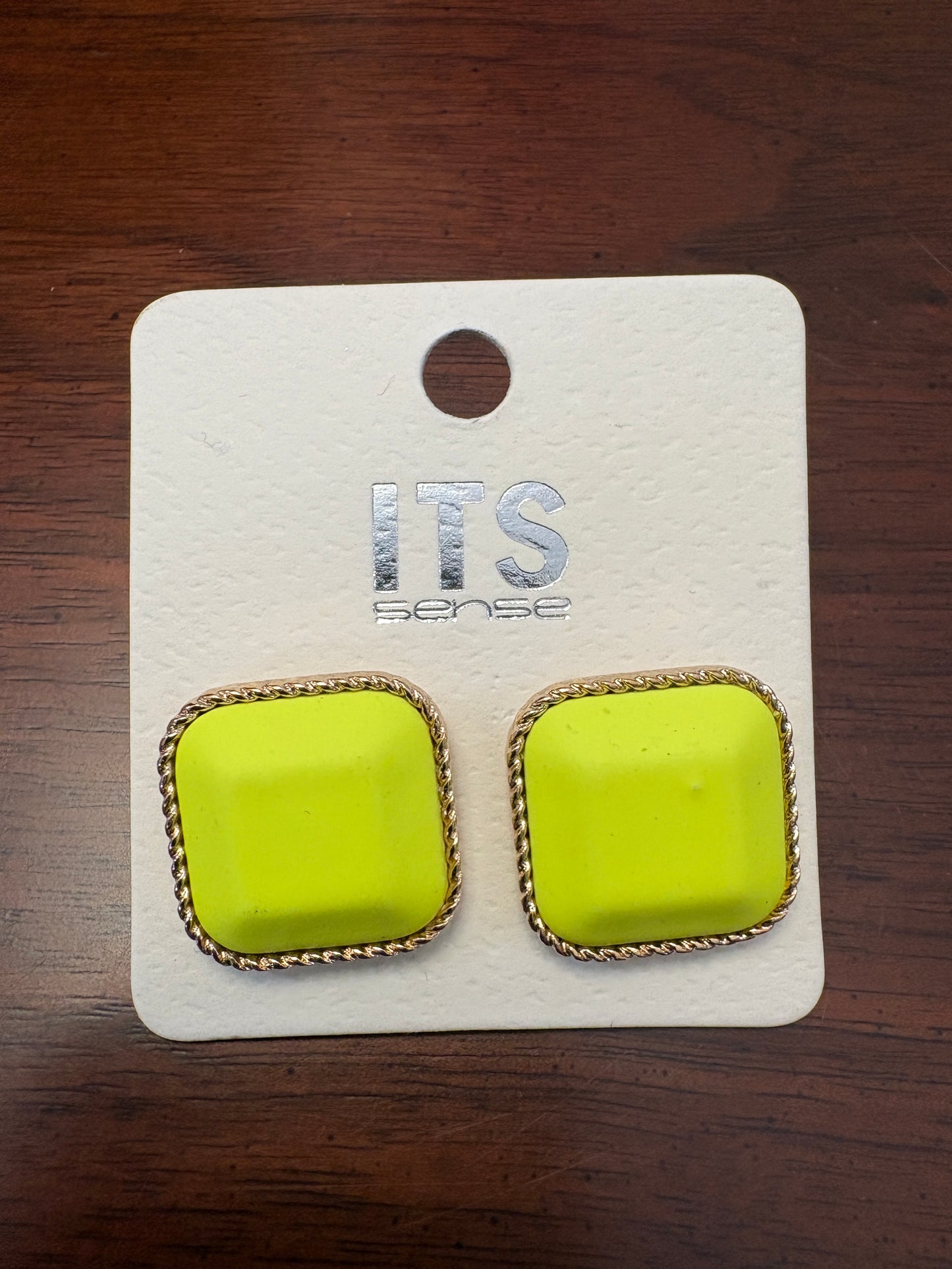 Square Stud Earrings