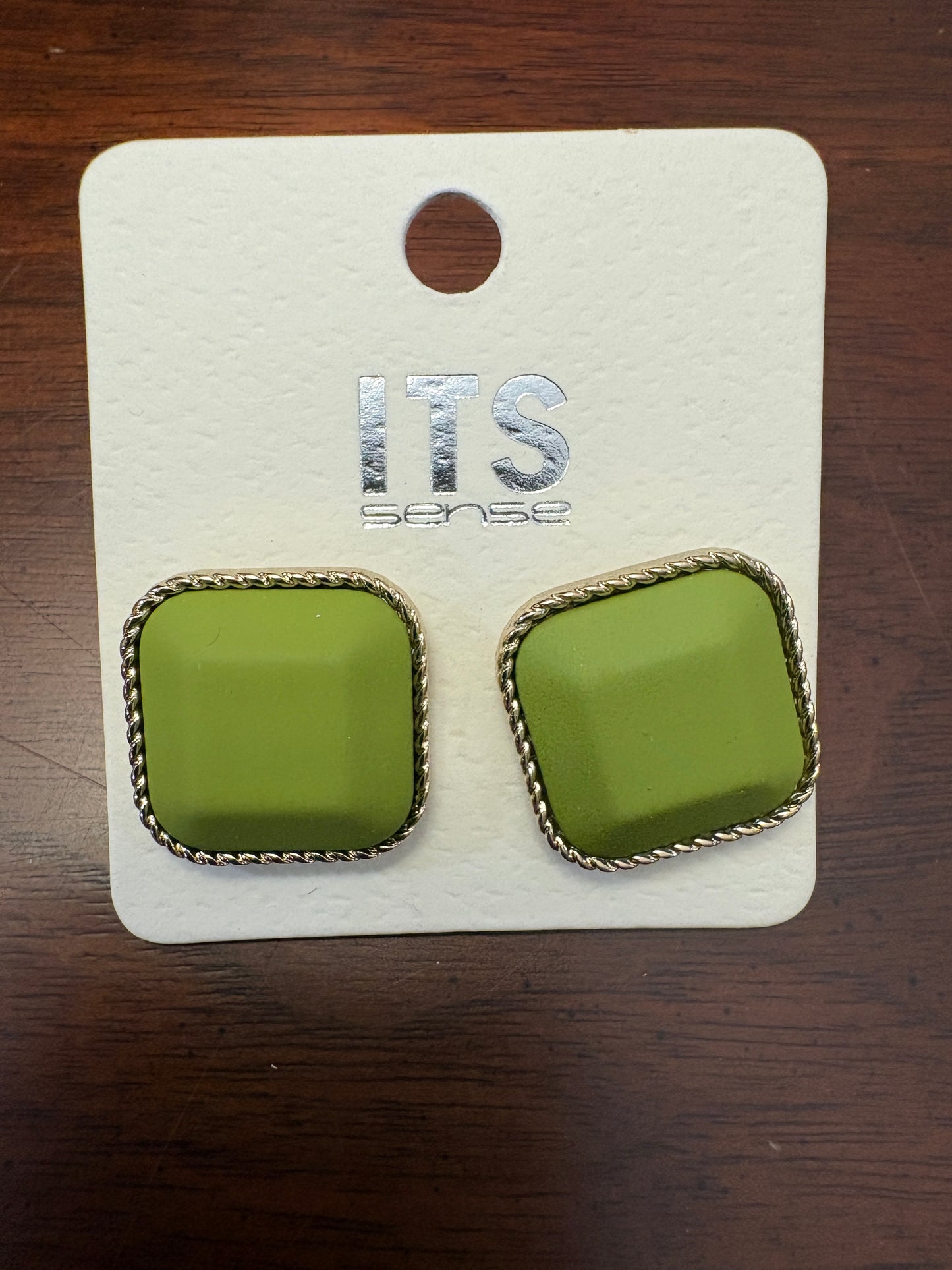 Square Stud Earrings