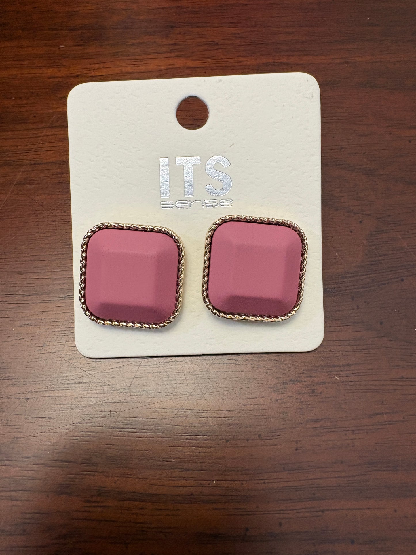 Square Stud Earrings