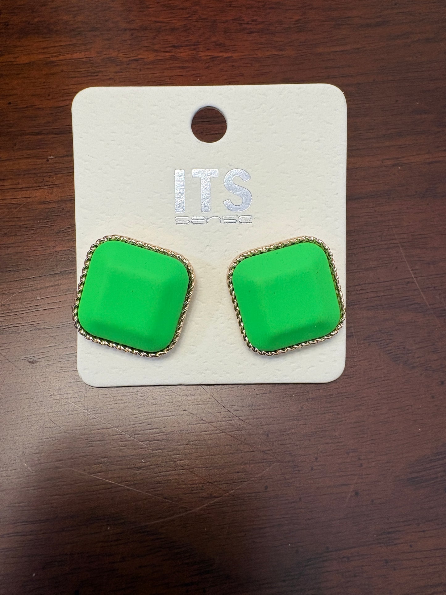 Square Stud Earrings
