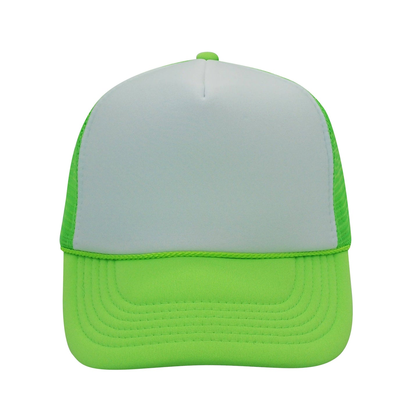 Nissun Neon Color Foam Mesh Trucker Hats Caps, Blank Two Tone Snapbacks