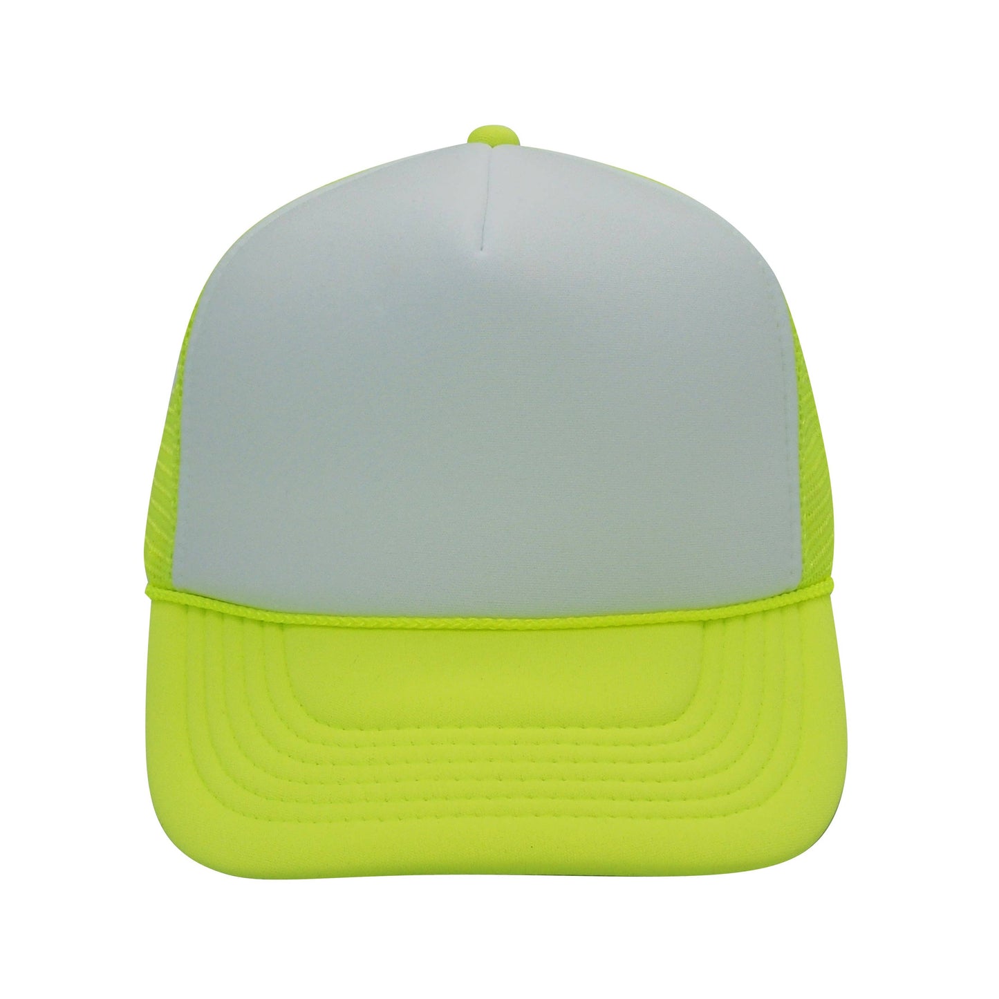 Nissun Neon Color Foam Mesh Trucker Hats Caps, Blank Two Tone Snapbacks