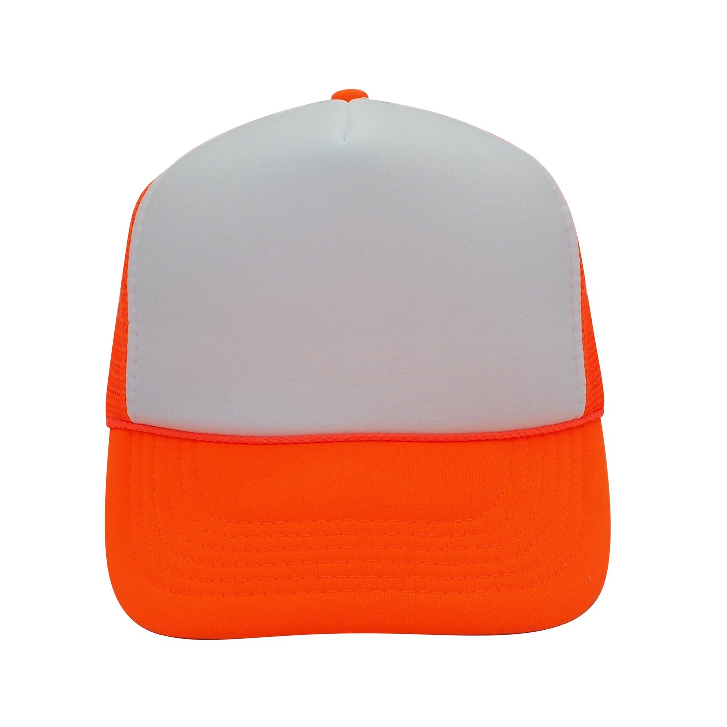 Nissun Neon Color Foam Mesh Trucker Hats Caps, Blank Two Tone Snapbacks